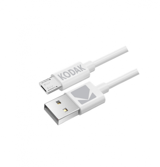 Cable Kodak MICRO USB a USB A 1M blanco